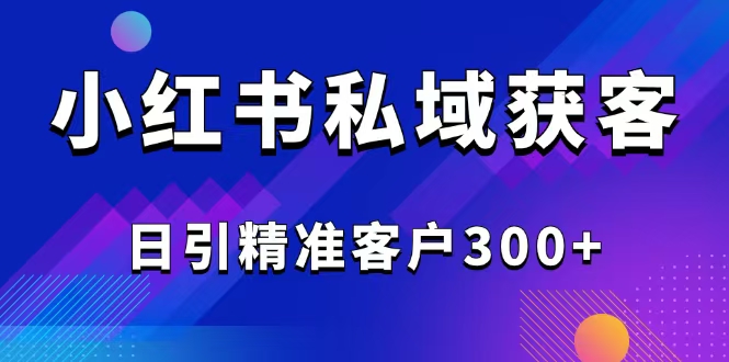 （14304期）2025最新小红书平台引流获客截流自热玩法讲解，日引精准客户300+-柚子网创