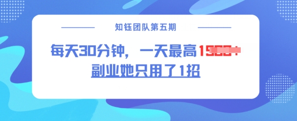 副业她只用了1招，每天30分钟，无脑二创，一天最高1.5k-柚子网创